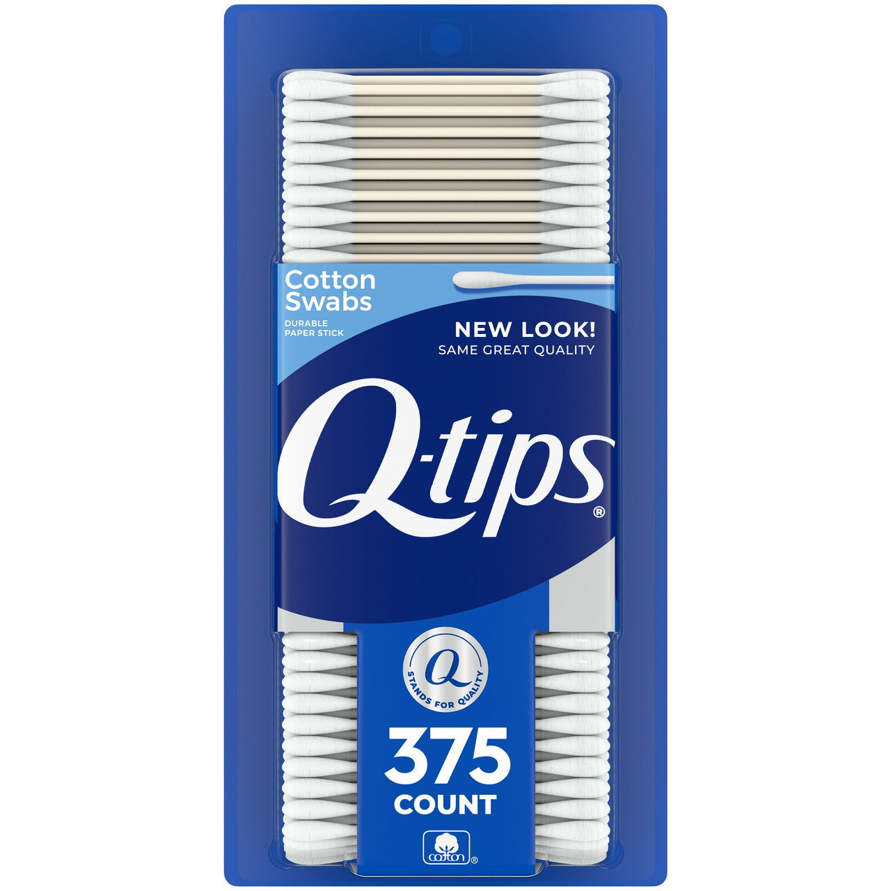 Q-Tips Antimicrobial Safety Cotton Swabs For Clean Ears, 375 Ea